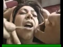 Two incest sister taking turns in swallowing daddy's cum